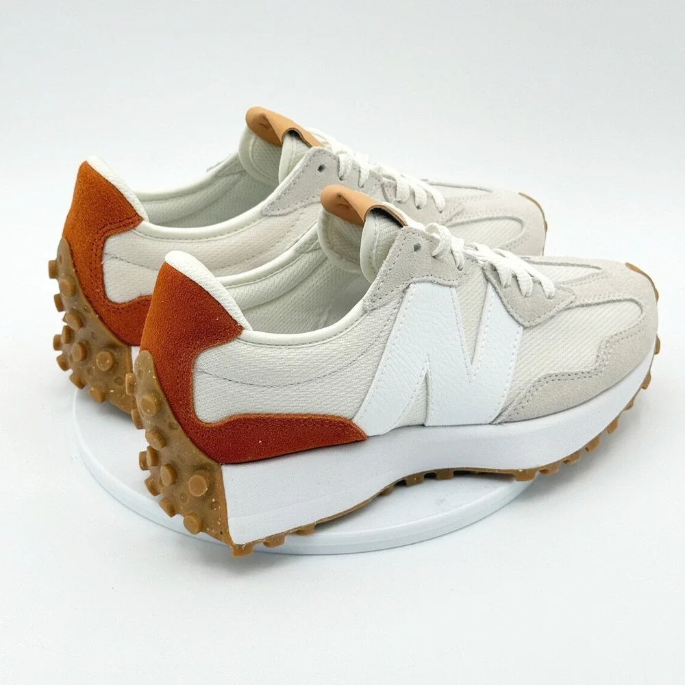 New Balance 327 Lifestyle Sneakers Size 7 Women White Brown WS327RA - NEW - Picture 5 of 10